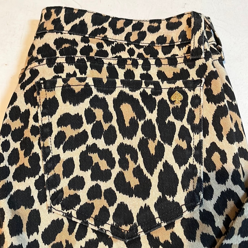 Kate Spade size 32 Leopard stretch skinny “ play hooky”SATURDAY NIGHT - Picture 8 of 14